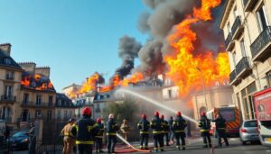 Incendies à Paris : une zone résidentielle touchée par les flammes
